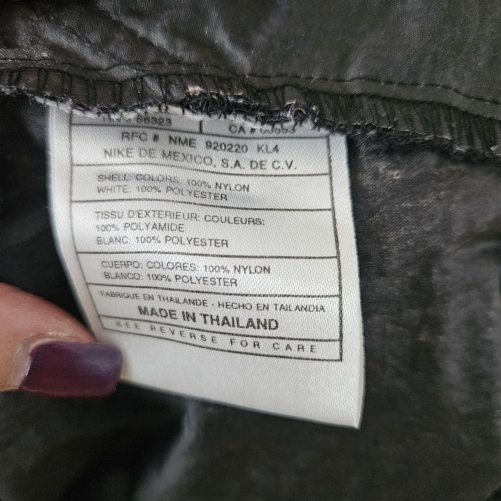 Vintage Nike Black Pullover Windbreaker Large - Picture 5 of 9